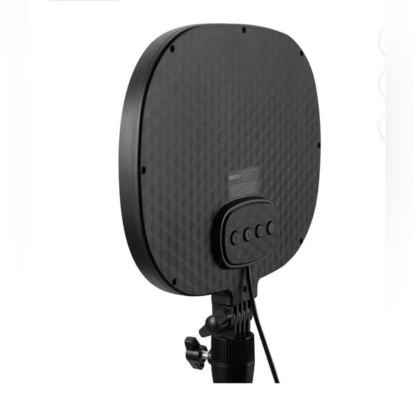 Streaming Light 9" USB New Camera Panel Light Wireless Remote Camera Light Black - Picture 8 of 8